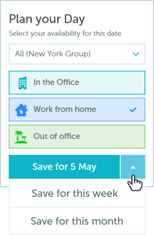 personal hybrid working schedule