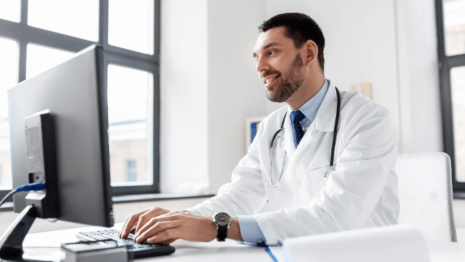 doctor introducing data