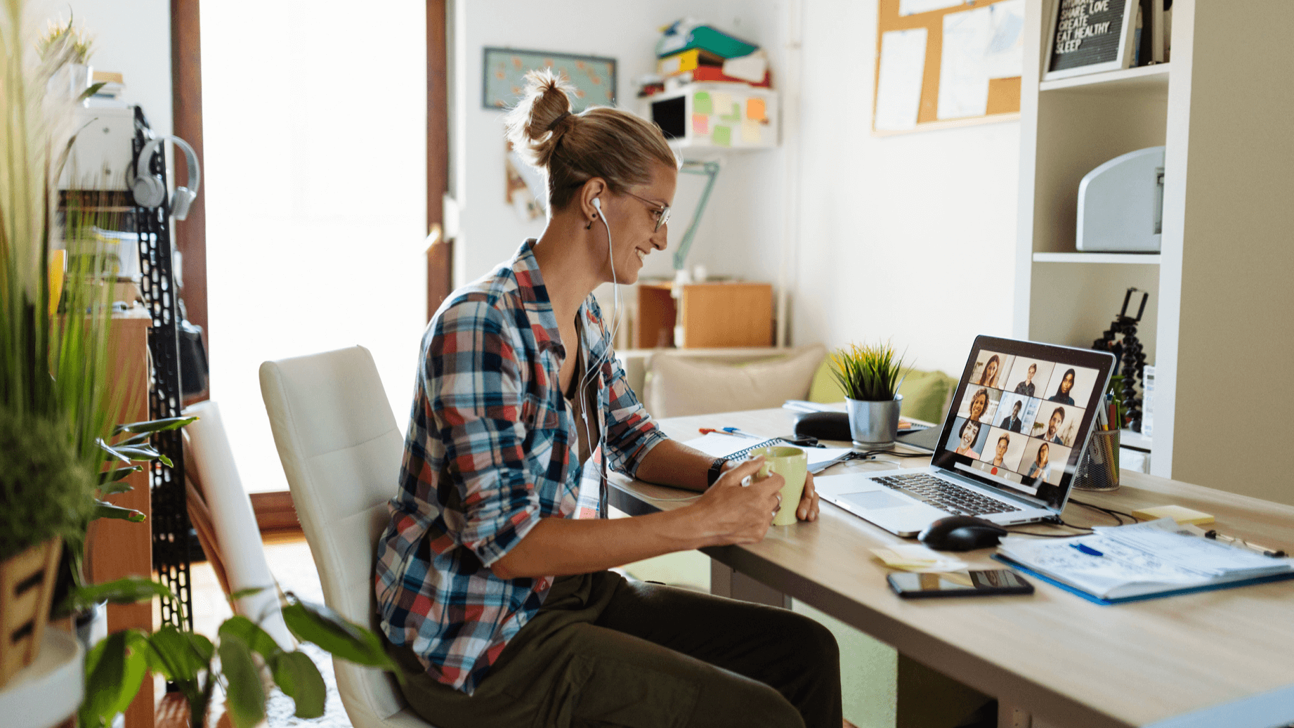 remote employee working from home