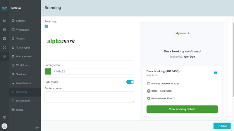 email branding