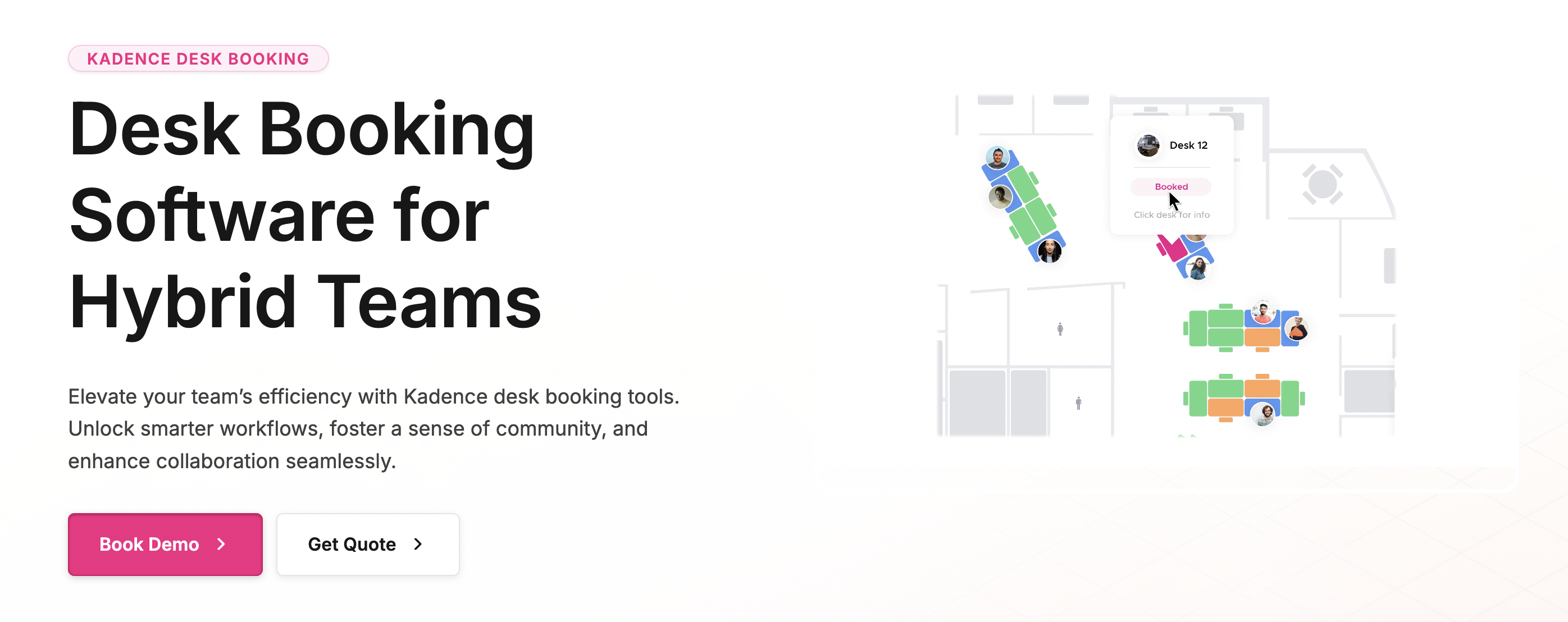 kadence desk management system