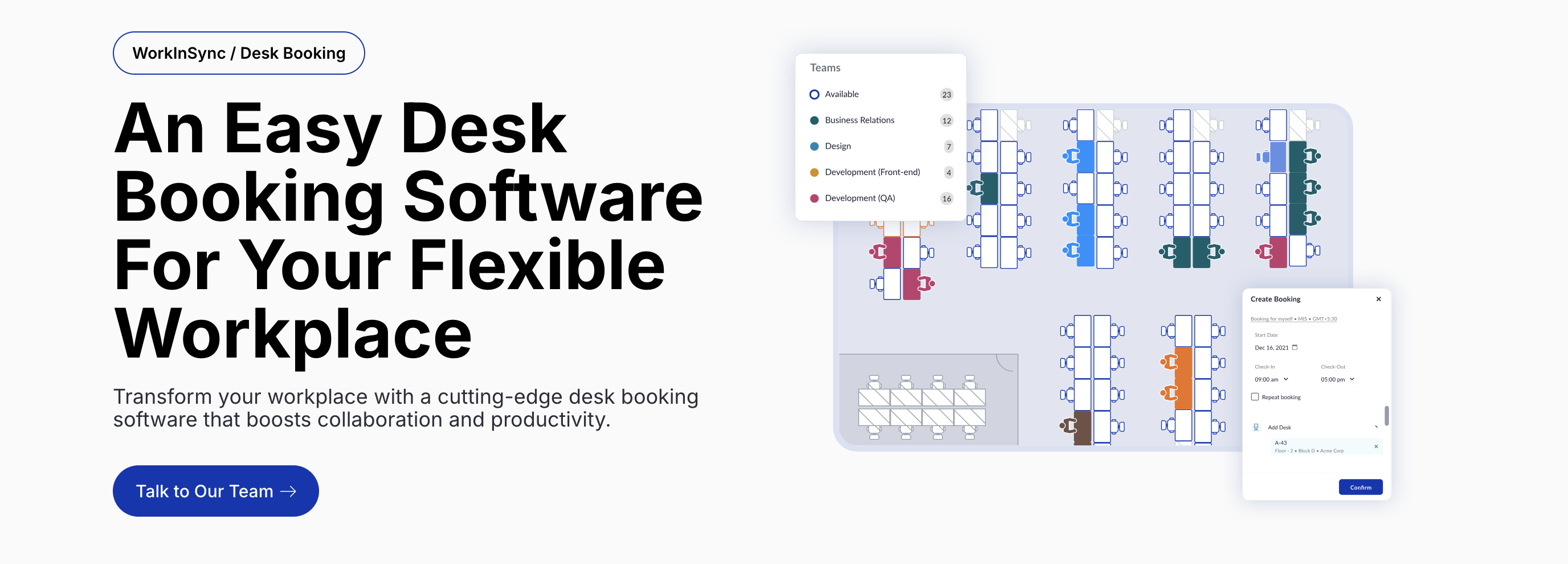 workinsync desk booking app